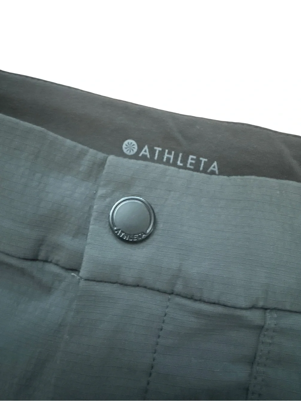 Athleta Women’s Dark Gray Shorts Size 2 Button Casual/Athletic Lightweight - Picture 2 of 8